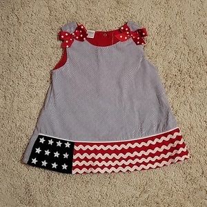 American flag dress/top, 18 months, 4th of July
